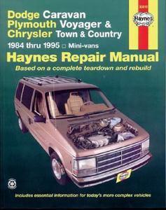 Haynes repair manual for dodge caravan, plymouth voyager and chrysler town & co