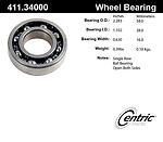 Centric parts 411.34000 bearings, rear wheel