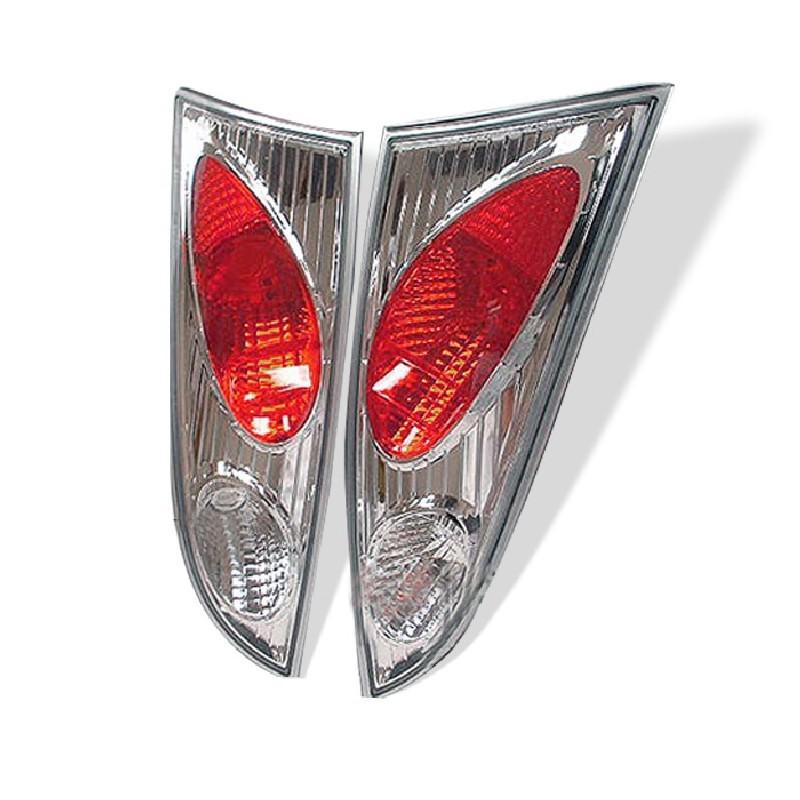 Tln autoparts ford focus 2000 01 02 03 04 3dr altezza tail lights - chrome