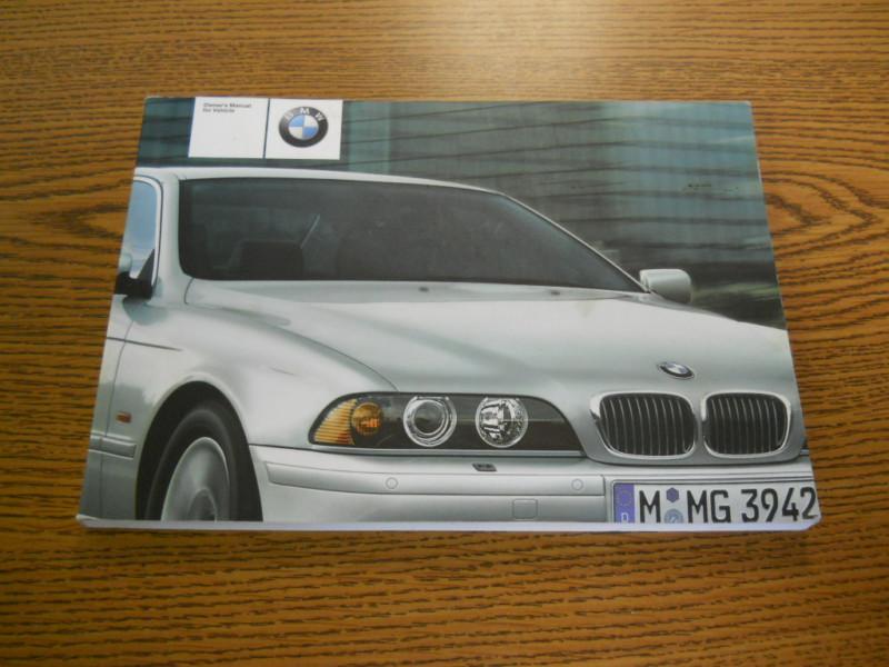 03 2003 bmw 540i owners manual  **actual photos/see other photos**