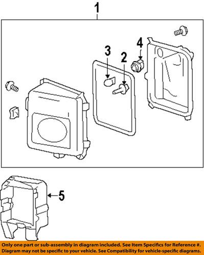 Cadillac gm oem 15930685 fog light-fog lamp assembly