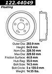 Centric parts 122.44049 rear brake drum