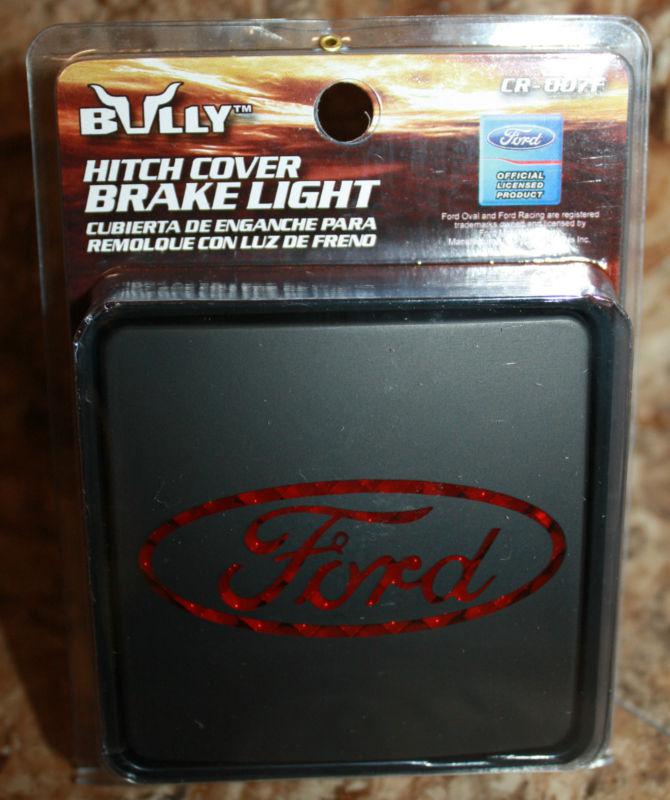 Bully 2" universal brake light hitch cover - ford - ford officially licensed