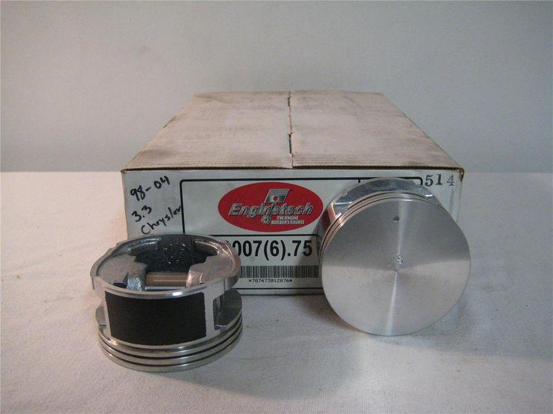 Chrysler 3.3 ohv enginetech pistons (cast)  .030 o.s.