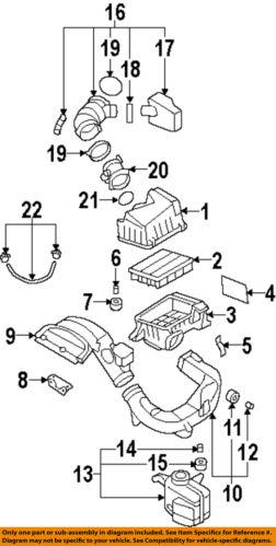 Hyundai oem 282113k200 air intake-intake tube