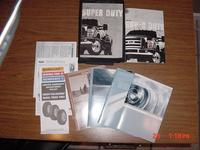 2009 ford super duty owners manual with case