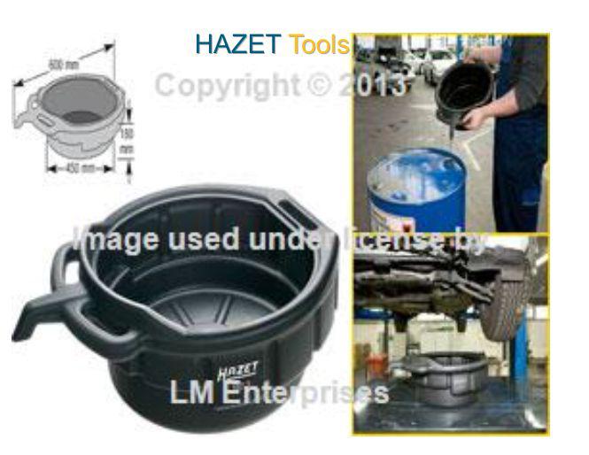 Hazet shop drain pan w. handles 16 liter capacity multi purpose fluid change new