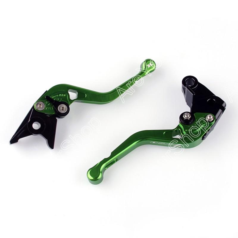 Racing brake clutch levers for kawasaki z750 2003-2006 green