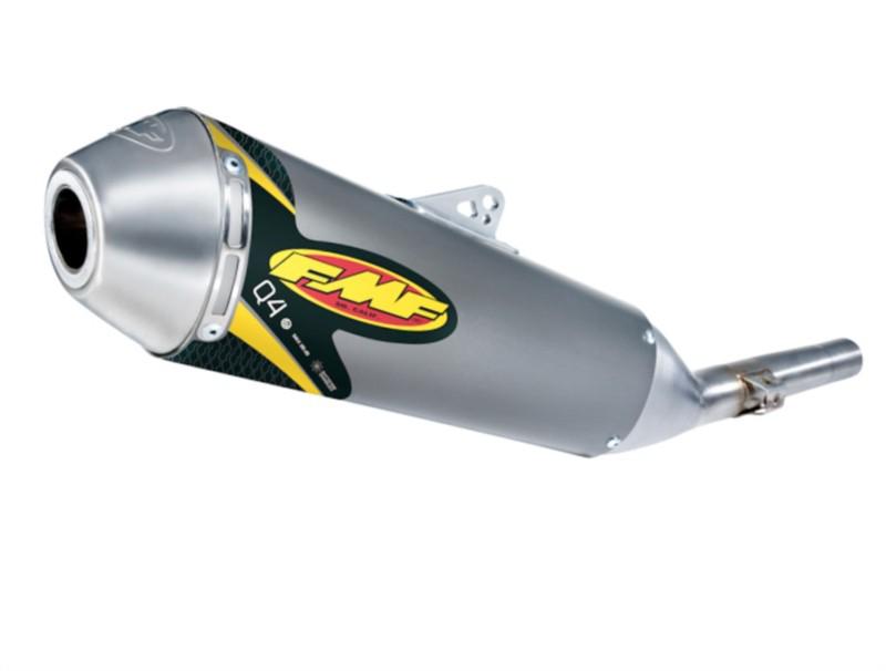 Fmf q4 spark arrestor slip-on muffler stainless steel fits 07-10 honda crf150r