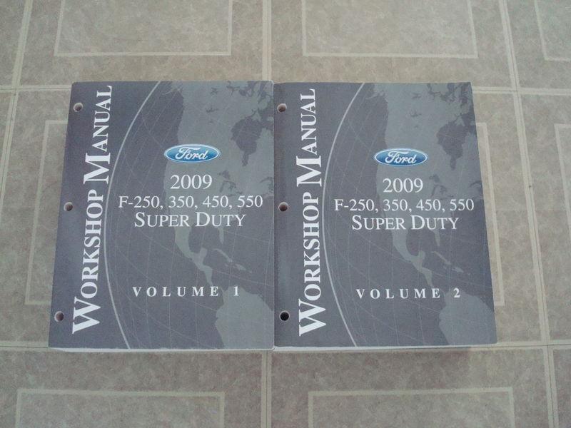 2009 ford f-250-350-450/super duty diesel truck service shop repair manual books