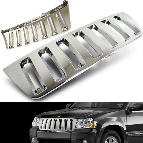 99 00 01 02 03 04 jeep grand cherokee vertical billet grill chrome