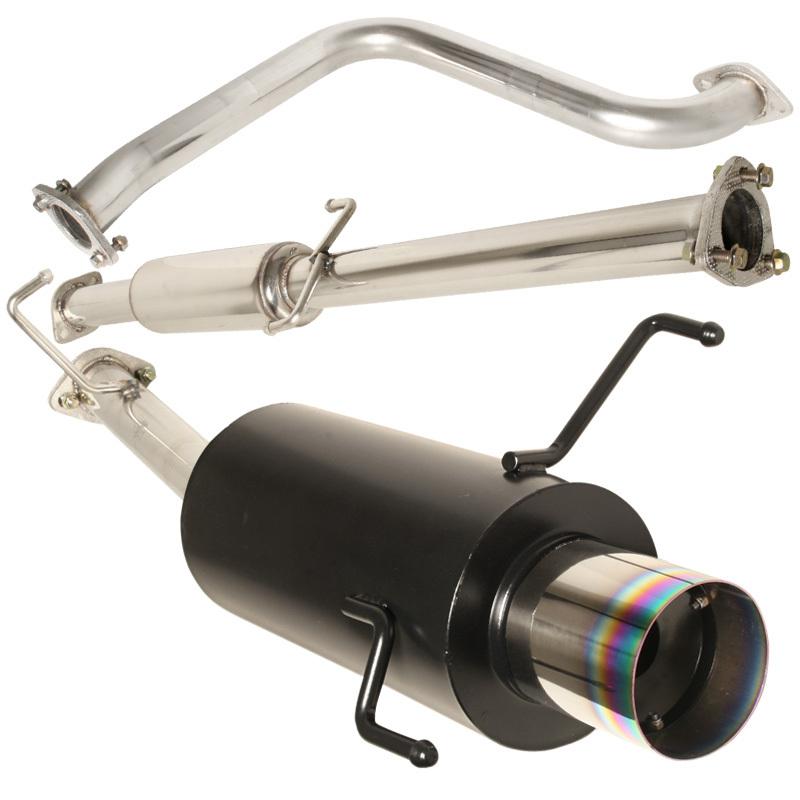 92-96 honda prelude non-vtec n1 full catback exhaust system with burnt tip 93-95