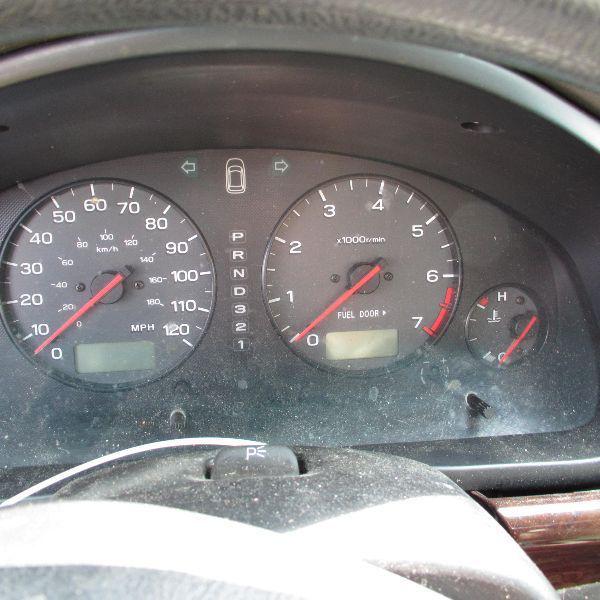 01 02 legacy speedometer cluster mph at w/tach 2.5l 4 cyl 191834