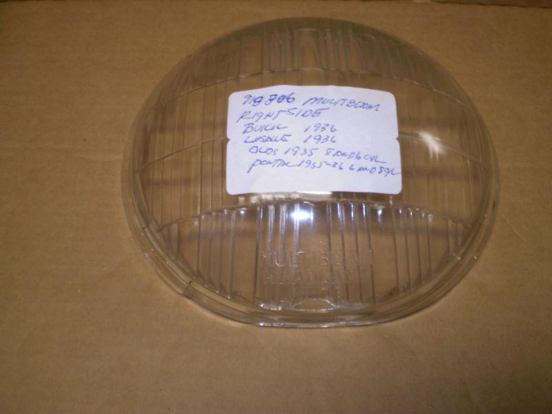 1936 lasalle buick headlight lens nos right-hand side 918806