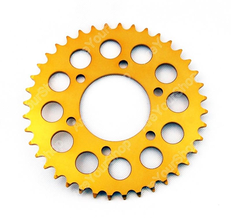 Rear sprocket kawasaki zx6r 6r 1998-2004 520 40t gold