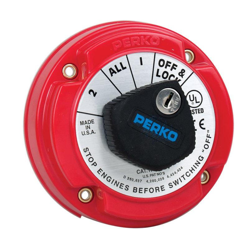 Perko 8504dp medium duty battery selector switch w/alternator field disconnect &