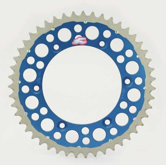 Renthal twinring heavy duty rear sprocket - blue - 49t  1500-520-49gpbu