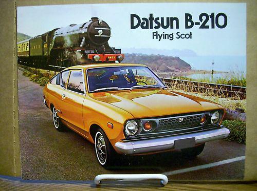 1974 74 datsun b-210 flying scout sales brochure