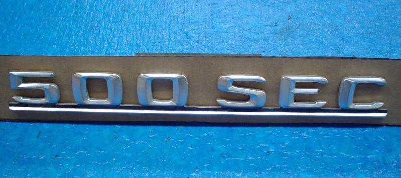 1984 mercedes benz 500 sec trunk lid emblem nice