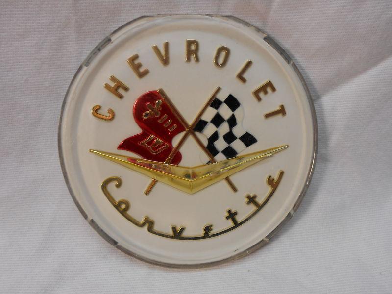 Vintage 1956-1957 chevy corvette front or rear emblem...nice