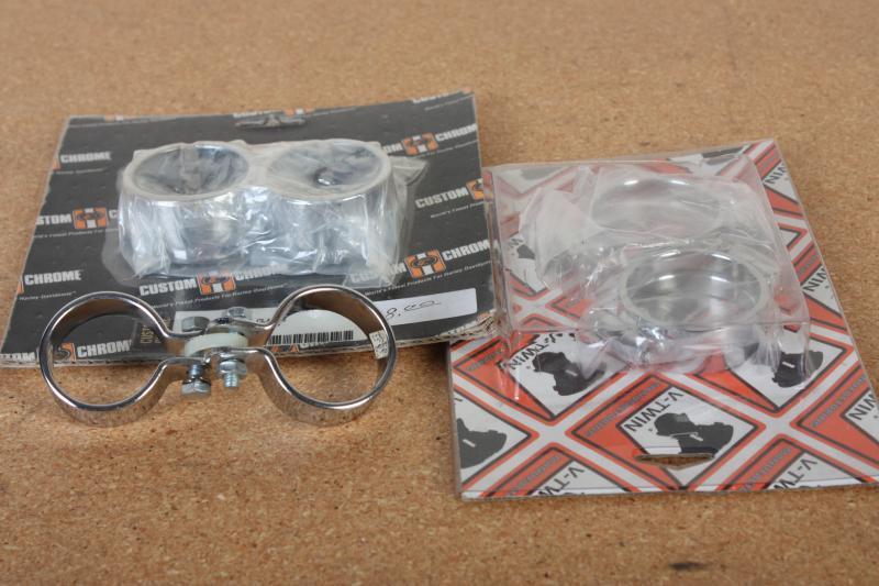 Harley davidson intake clamp set and exhaust clamps 1x1 7/8"