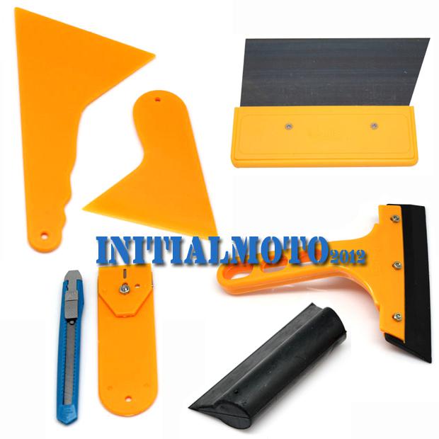 Car vehicle window lamp scraper wrapping tint vinyl film squeegee cleaning tools