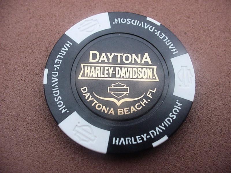 Daytona harley davidson 110th anniversary poker chip  free shipping!