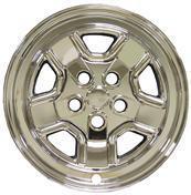 (1) new jeep patriot chrome wheels simulators 16" 