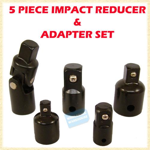 5 piece impact reducer & adapter universal joint hand tools brand new