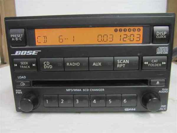 08-12 pathfinder armada 6 disc mp3 bose radio oem lkq