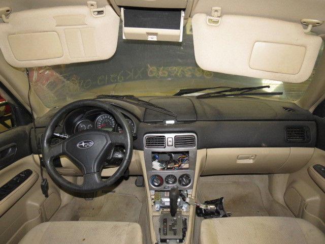 2007 subaru forester sunvisor passenger rh tan w/mirror 2445246