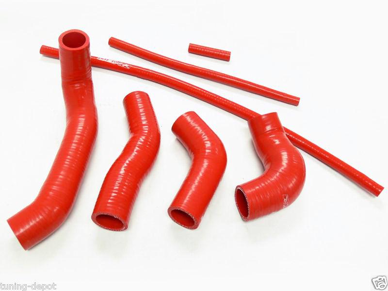 Obx red silicone radiator hose 99 00 01 02 03 04 05 golf jetta mkiv 1.8l m/t