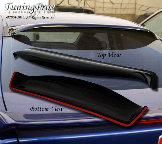 Jdm rear visor roof spoiler windshield deflector honda civic 92 93 94 95 4 door