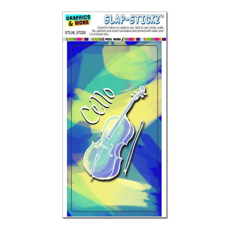 Cello - musical instrument music strings band slap-stickz™ bumper sticker