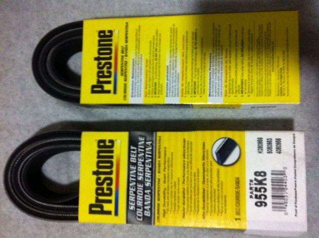 Prestone 955k8 serpentine belt - brand new