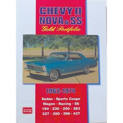 Motorbooks book chevy ii nova and ss gold portfolio 1962-1974 176 pg