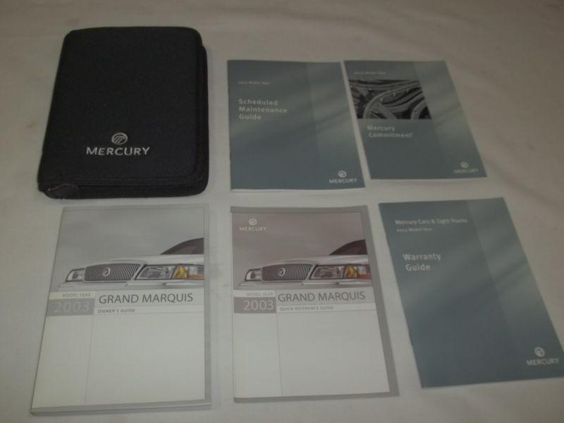 2003 mercury grand marquis owner manual 6/pc.set & black mercury factory case