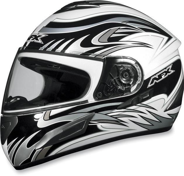 Afx fx-100 motorcycle helmet pearl white multi md/medium