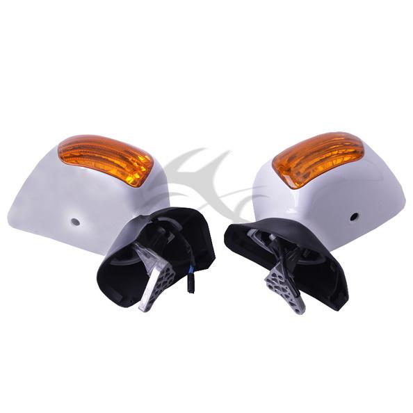 White left right side mirrors for  2001-2011 honda goldwing gl1800  03 04 05 06