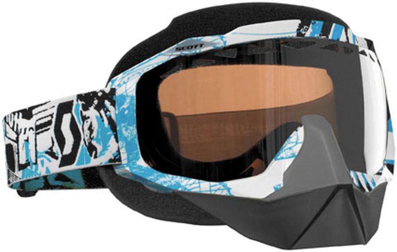 New scott hustle snowcross w/ rose acs thermal lens adult goggles,vice,one size