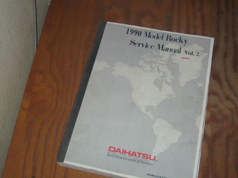 1990 daihatsu rocky factory shop service manual