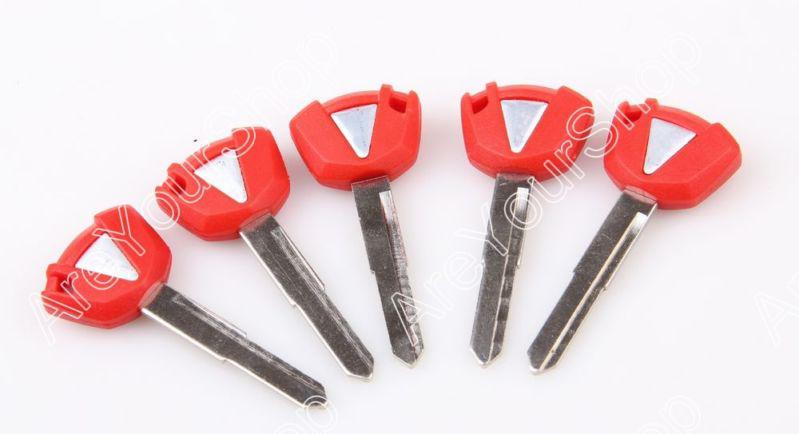 5pcs blade blank key motorcycle kawasaki zr 750 1000 1100 1200 zx 600 636 1200 r