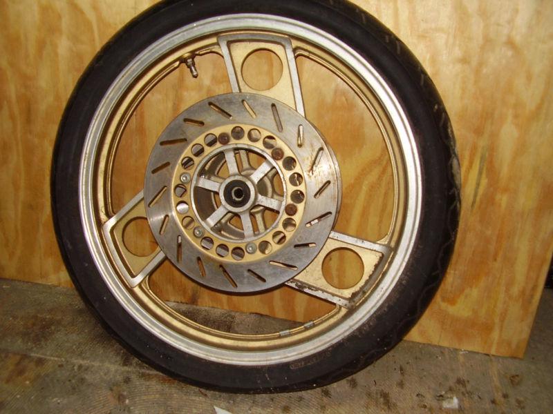 Rz 350 1984 yamaha front wheel w rotors and tire