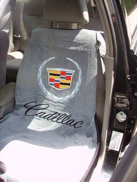 Cadillac seat armour car seat towel cover - gray (pair)