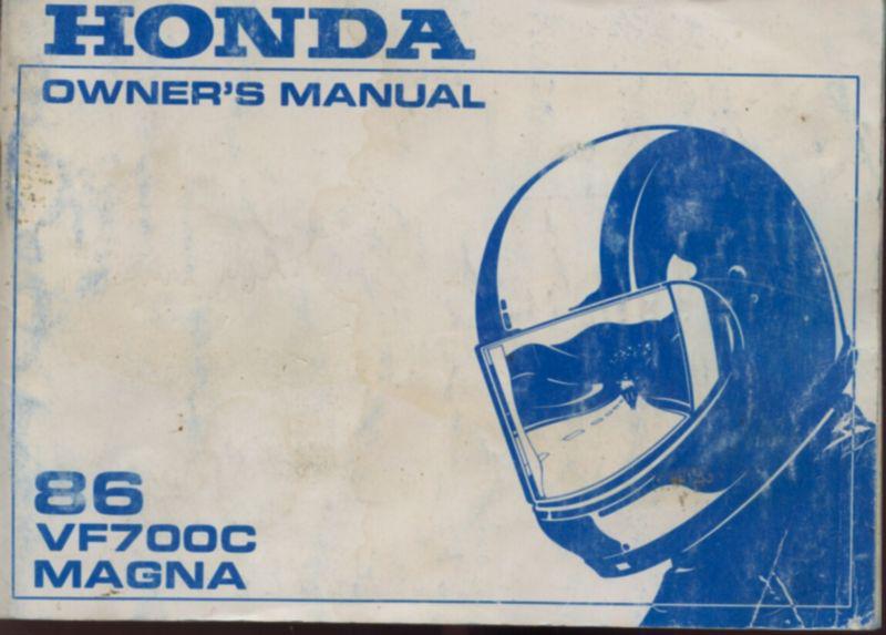 1986 honda vf700c magna owner's manual