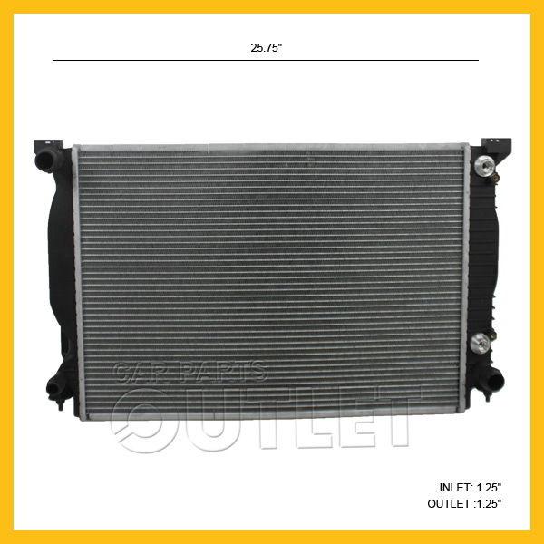 02-05 audi a4 3.0 radiator au3010130 06-08 3.2l for 8e0121251ar v6 auto toc 2590