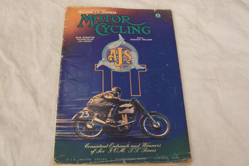 Motorcycling june 1950 ajs bsa norton ajs matchless triumph rudge tt scta ahrma