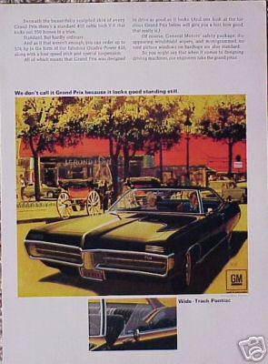 1967 pontiac grand prix original vinatge ad cmy store 4more ads   5+= free ship