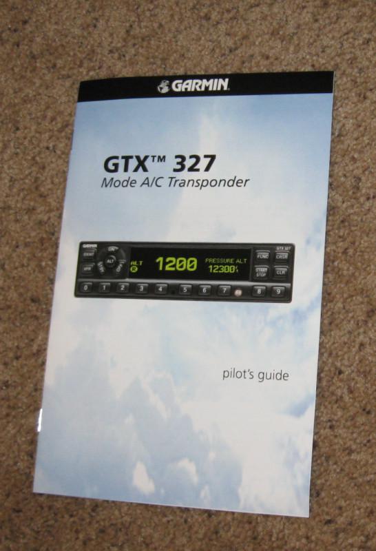 Garmin gtx 327 mode a/c transponder pilots guide aircraft avionics