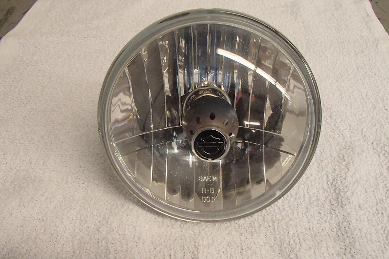 Hd harley headlight 5 3/4 sportster dyna softail xl fxd headlamp piaa bulb